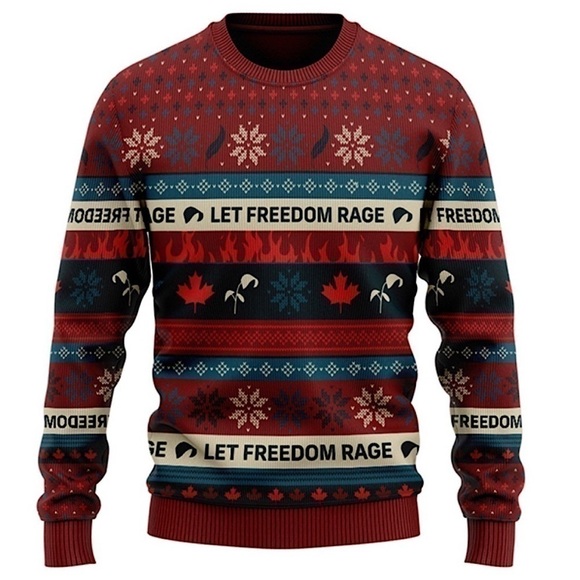NWT Hulu The Handmaid’s Tale Let Freedom Rage Christmas Holiday Sweater Size‎ XL - Picture 1 of 11